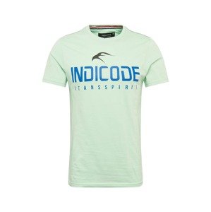 INDICODE JEANS Tričko  pastelovo zelená / modrá / čierna