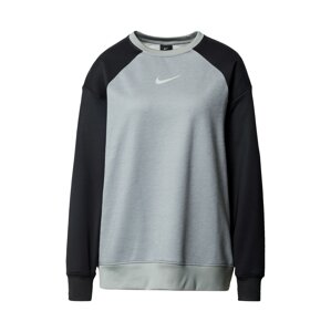 NIKE Športová mikina 'Therma'  strieborná / sivá / čierna