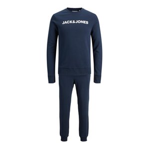 JACK & JONES Joggingová súprava  námornícka modrá / biela