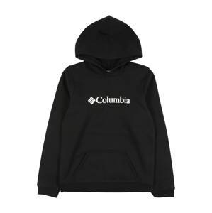 COLUMBIA Športová mikina  čierna / biela