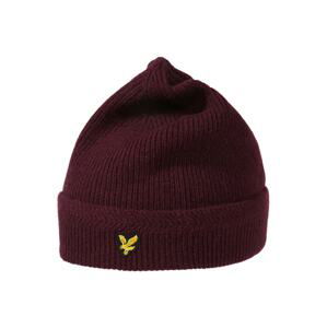 Lyle & Scott Čiapky 'Racked Rib'  burgundská / žltá / čierna