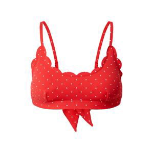 Hunkemöller Bikinový top  červená / biela