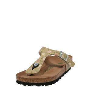 BIRKENSTOCK Žabky 'Gizeh'  kaki / trávovo zelená / púdrová / pastelovo ružová