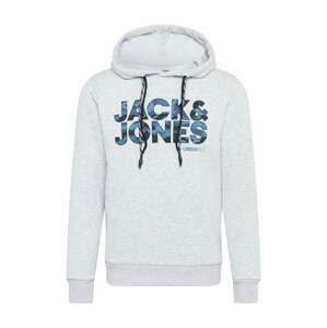 JACK & JONES Mikina 'Corad'  sivá / modrá