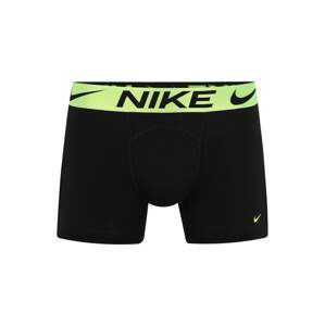 NIKE Športové nohavičky  čierna / limetková