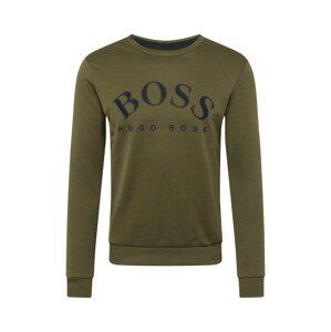 BOSS ATHLEISURE Mikina 'Salbo'  olivová / čierna