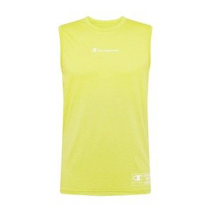 Champion Authentic Athletic Apparel T-Shirt  neónovo žltá / biela