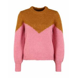 Vero Moda Petite Sveter 'Winnie'  rosé / hnedá