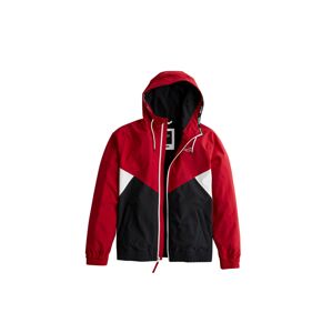 HOLLISTER Windbreaker  červená / čierna