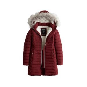 HOLLISTER Zimný kabát  červená