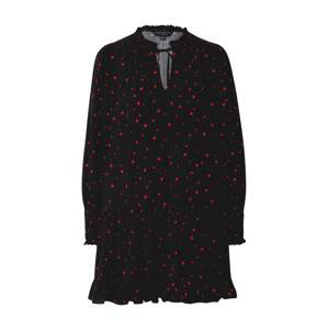 Dorothy Perkins Košeľové šaty  čierna / červená