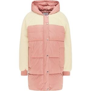 MYMO Zimný kabát  biela / rosé