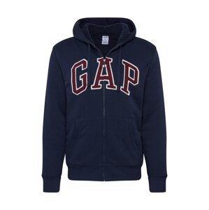 GAP Sweatjacke  námornícka modrá / biela / vínovo červená