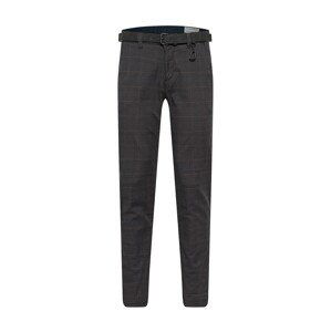 TOM TAILOR DENIM Chino nohavice  svetlohnedá / antracitová / tmavosivá