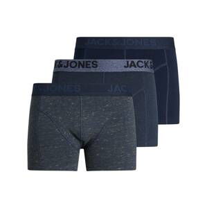 JACK & JONES Boxerky 'James'  námornícka modrá / tmavomodrá / modrá melírovaná / ultramarínová