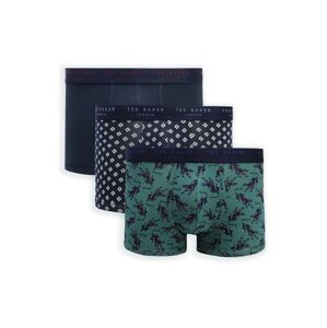 Ted Baker Boxerky  námornícka modrá / tmavočervená / smaragdová / biela