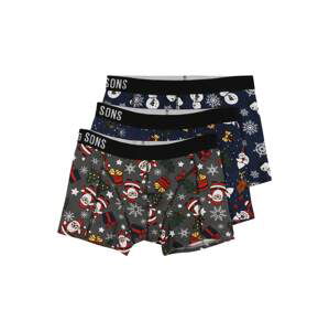 Only & Sons Boxerky 'RUDOLPH'  námornícka modrá / žltá