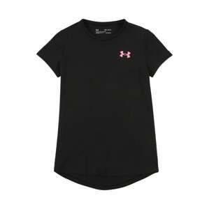 UNDER ARMOUR Funkčné tričko 'Live'  čierna / ružová