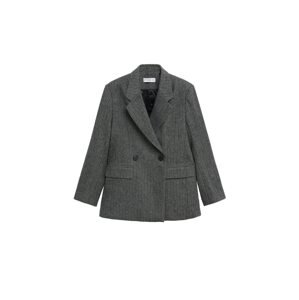 MANGO Blazer 'Flin'  tmavošedá / antracitová / tmavohnedá