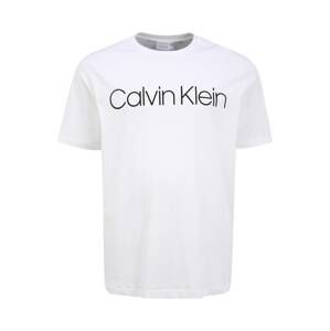 Calvin Klein Big & Tall Tričko  biela / čierna