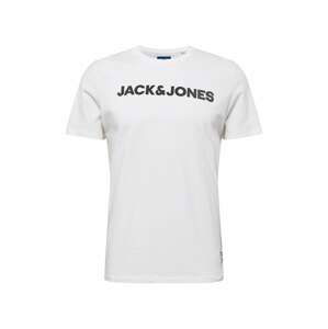 JACK & JONES Tričko 'HISTORY'  čierna / biela