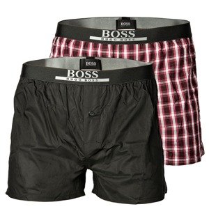 BOSS Casual Boxerky  červená / čierna / biela / sivá