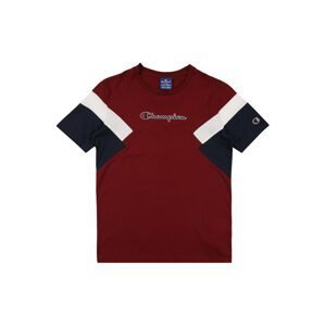 Champion Authentic Athletic Apparel Tričko  vínovo červená / námornícka modrá / biela