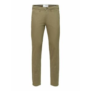 SELECTED HOMME Chino nohavice  olivová