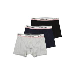 JACK & JONES Boxerky  čierna / zmiešané farby / svetlosivá / tmavomodrá / svetloružová