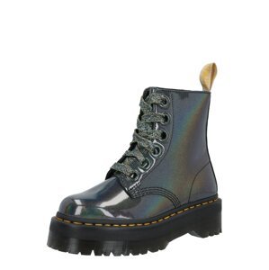 Dr. Martens Šnurovacie členkové čižmy 'Molly Vegan'  strieborná