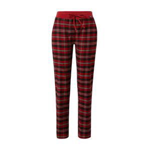 Skiny Pyžamové nohavice  červená / biela / tmavomodrá