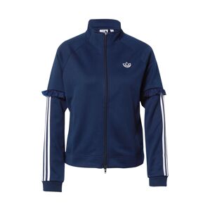 ADIDAS ORIGINALS Tepláková bunda 'RUFFLE  TT'  námornícka modrá / biela