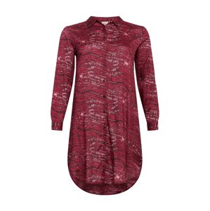 KAFFE CURVE Kleid 'Sille'  červená / ružová