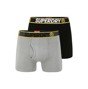 Superdry Boxerky  žltá / svetlosivá / čierna