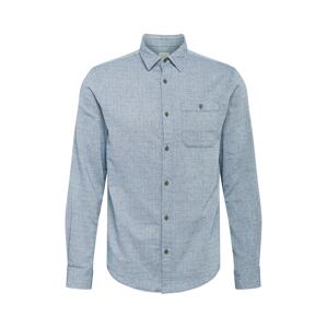 JACK & JONES Košeľa 'BARRET'  modrosivá / biela