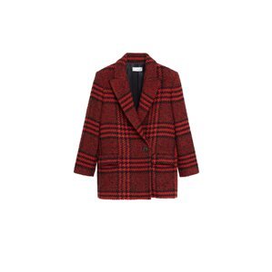 MANGO Blazer 'Anna'  čierna / svetločervená