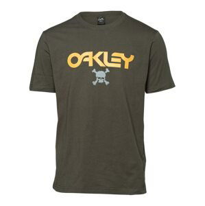 OAKLEY Funkčné tričko  kaki / oranžová / tmavosivá