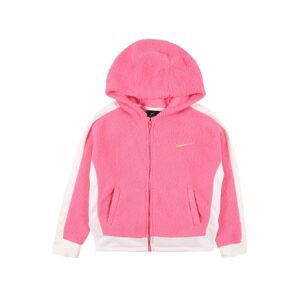 NIKE Sportsweatjacke  zlatá / ružová / biela