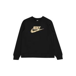 Nike Sportswear Mikina  zlatá / čierna