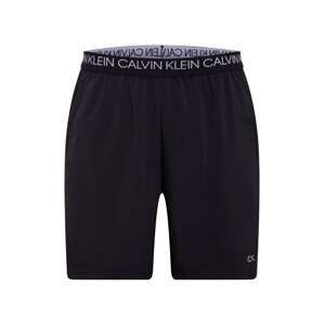 Calvin Klein Performance Športové nohavice  čierna / biela
