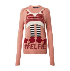 VERO MODA Sveter 'New Elfie'  ružová / zmiešané farby