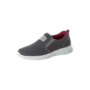 RIEKER Slip-on obuv  tmavosivá / červená