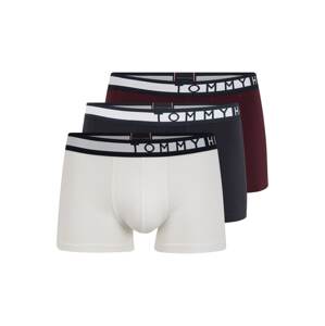 TOMMY HILFIGER Boxerky  tmavomodrá / biela / bordová