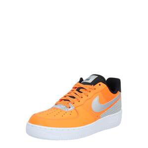 Nike Sportswear Nízke tenisky 'Air Force 1 '07 LV8'  čierna / oranžová / strieborná