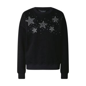 Dorothy Perkins Sweatshirt  čierna / strieborná