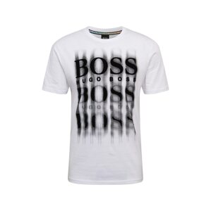 BOSS Casual Tričko 'Tblurry 4'  biela / čierna