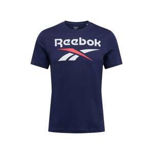 Reebok Sport Funkčné tričko  tmavomodrá / biela / svetločervená