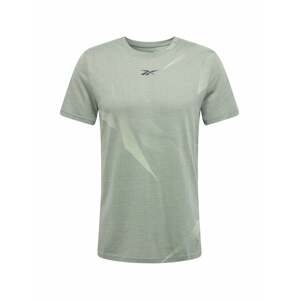 Reebok Sport Sportshirt  pastelovo zelená / čierna