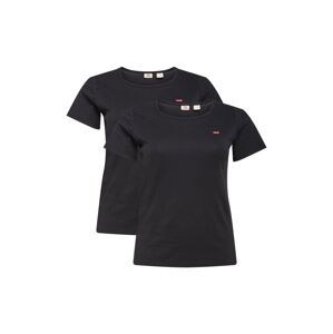 Levi's® Plus Tričko 'PL 2 PACK TEE NEUTRALS'  červená / čierna / biela