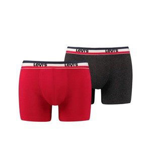 LEVI'S Boxerky  červená / antracitová / biela